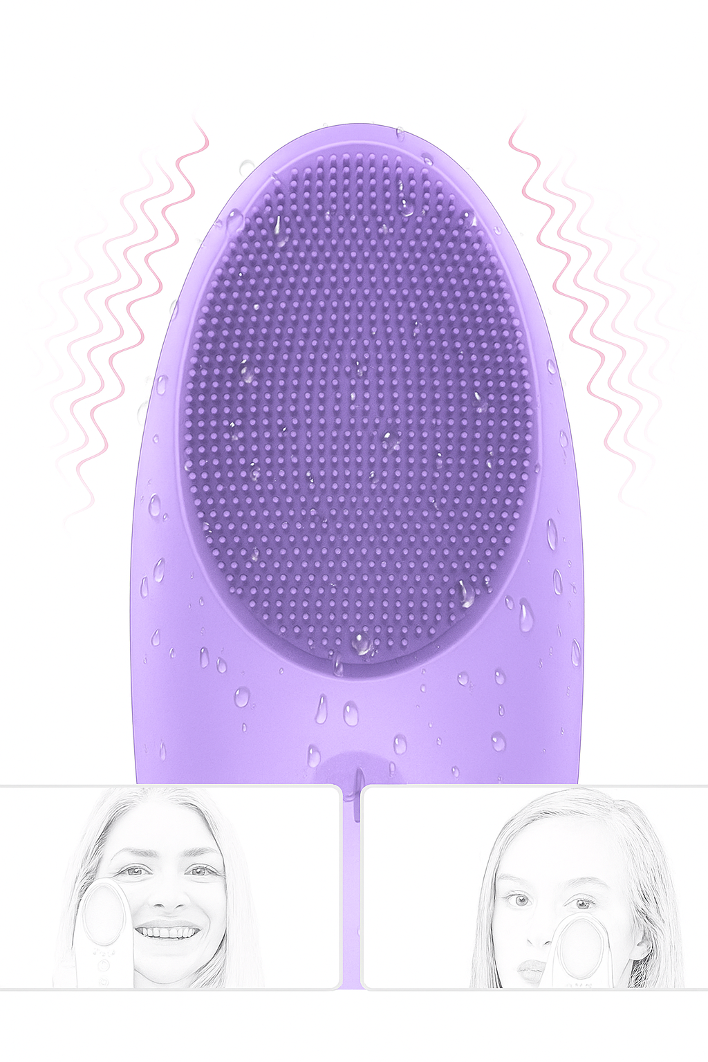 Marcun GlowPulse silicone facial cleansing brush