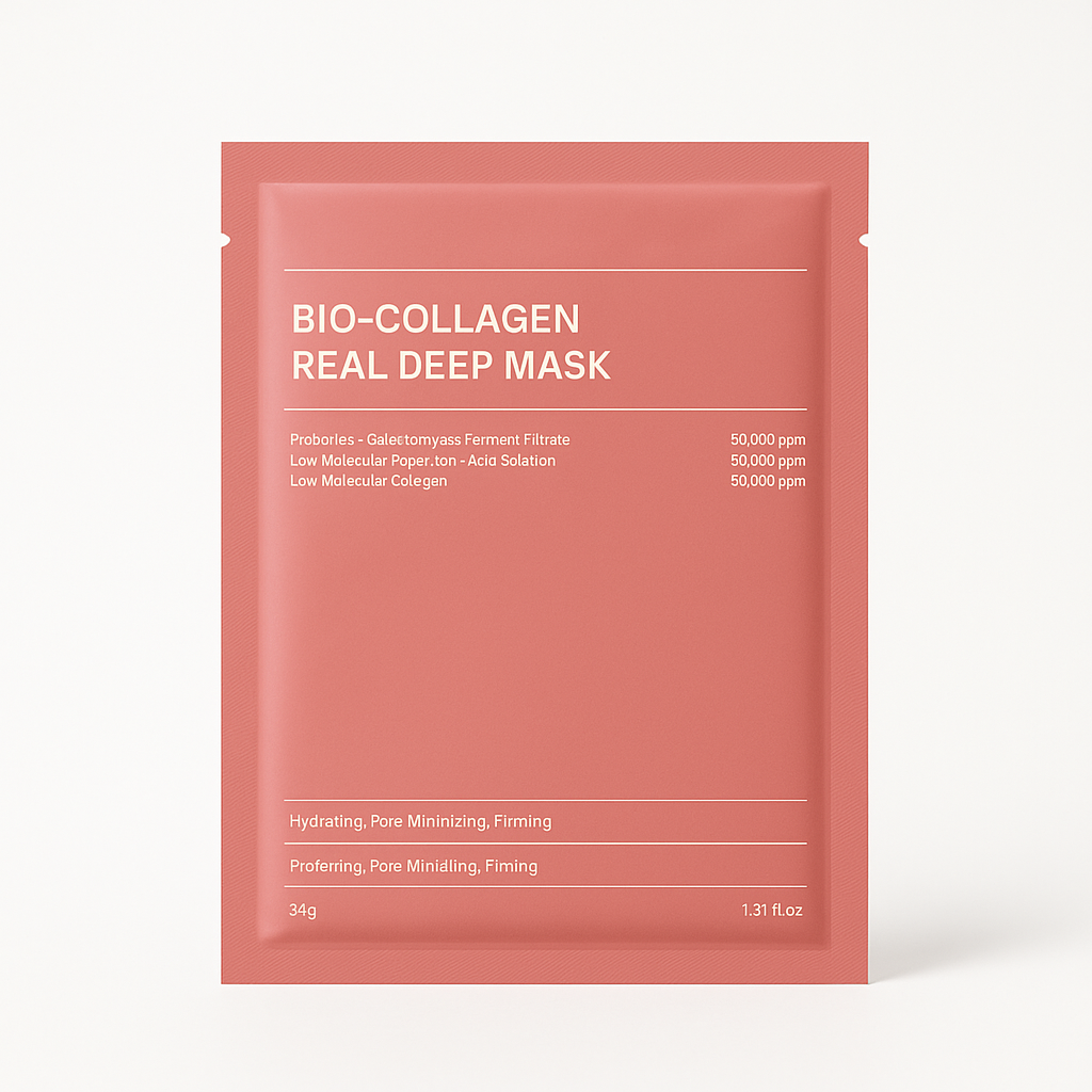 Bio-Collagen Real Deep Mask packaging on a white background