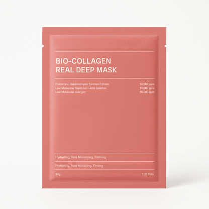 Bio-Collagen Real Deep Mask packaging on a white background