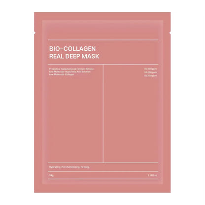 Bio-Collagen Real Deep Mask packaging on a white background