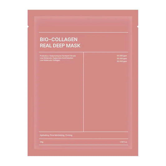 Bio-Collagen Real Deep Mask packaging on a white background