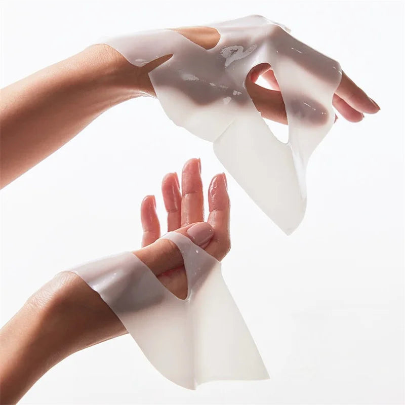 White silicone wrist support on a white background