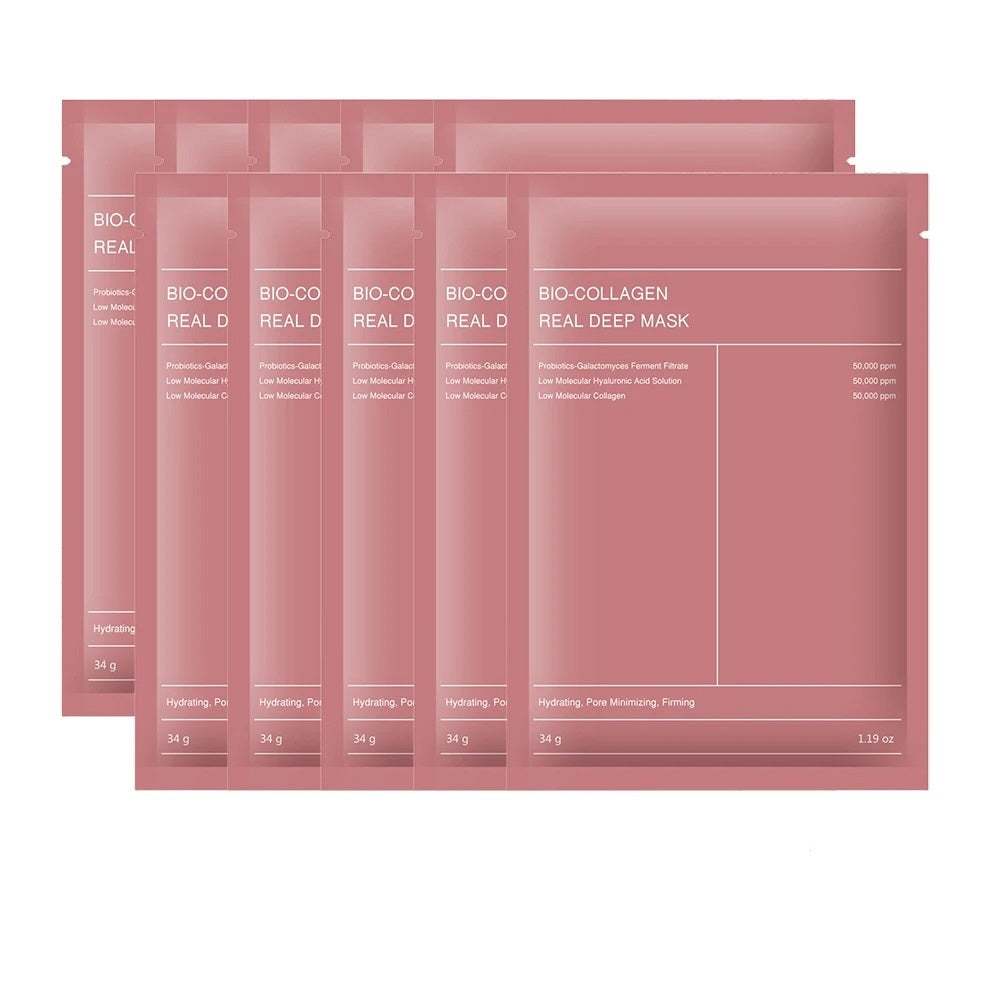 Multiple packages of BIO-CO Real Deep Mask on a white background